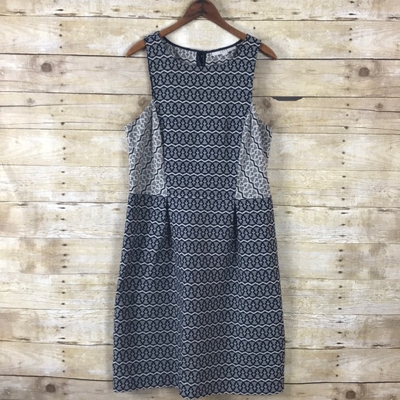 LOFT Dresses & Skirts - LOFT Navy and Cream Dress